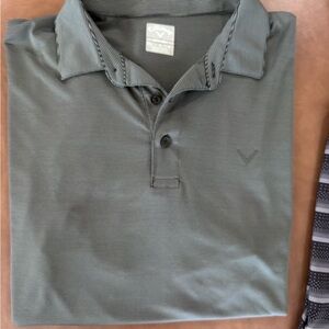 Callaway Men's Striped Black Polo Shirt